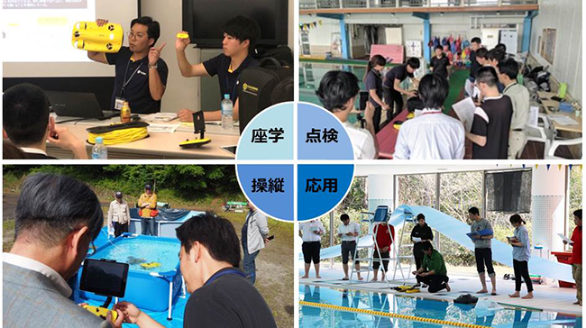 株式会社スペースワンが「日本水中ドローン協会」を設立！　水中ドローン操縦者を育成へ　受講写真