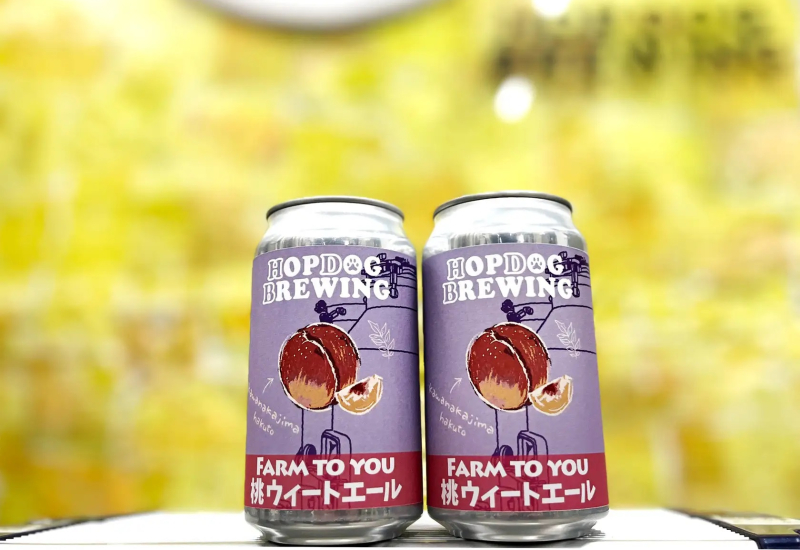 秋田県の桃産地鹿角市・横手市の白桃を使ったクラフトビール 「桃ウィートエール」誕生！