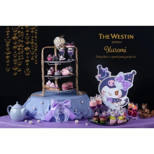 ウェスティンホテル仙台で仙台グルメとクロミ20周年のコラボメニューを堪能！「KUROMI Afternoon Tea Party」期間限定で開催