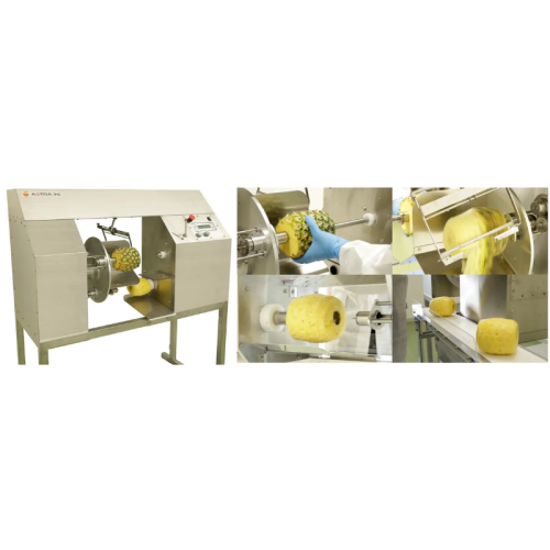 パイナップルの皮むき・芯抜き・排出工程までを全自動で処理可能な加工機 「FAP-3000（超助）」発売開始