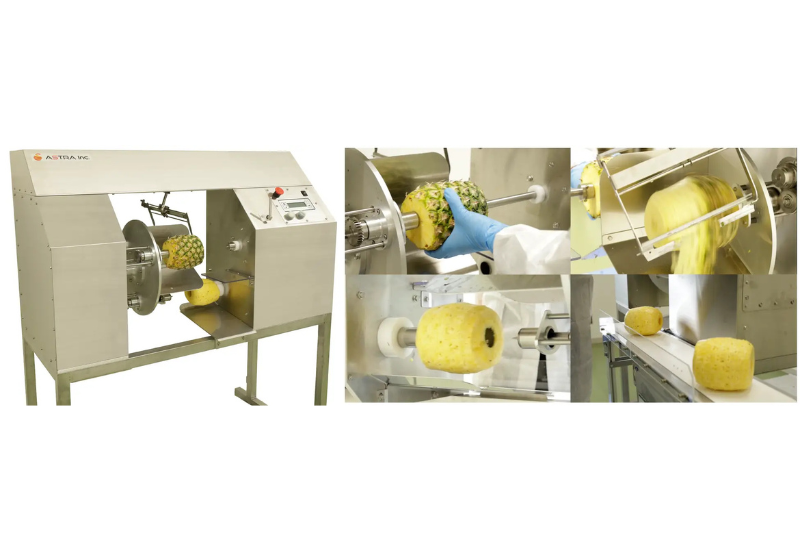 パイナップルの皮むき・芯抜き・排出工程までを全自動で処理可能な加工機 「FAP-3000（超助）」発売開始