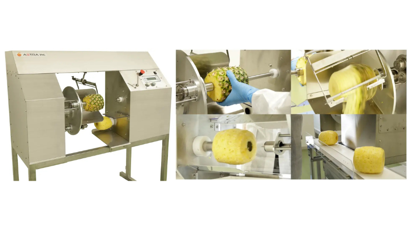 パイナップルの皮むき・芯抜き・排出工程までを全自動で処理可能な加工機 「FAP-3000（超助）」発売開始