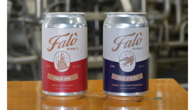 宮城・山元町のFalò Brewing、缶ビール製造を開始！定番2種を1月から順次販売