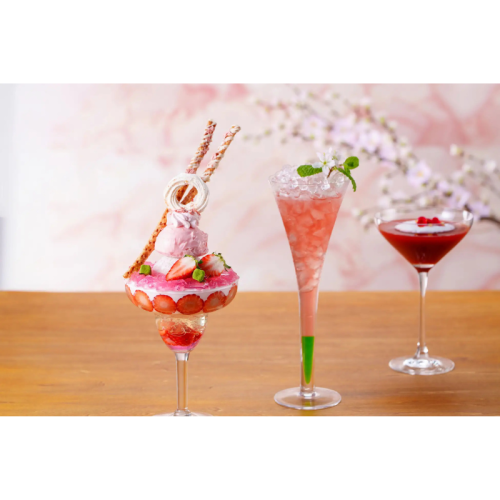 ウェスティンホテル仙台、桜といちごの「パフェ&カクテル」を春限定で提供