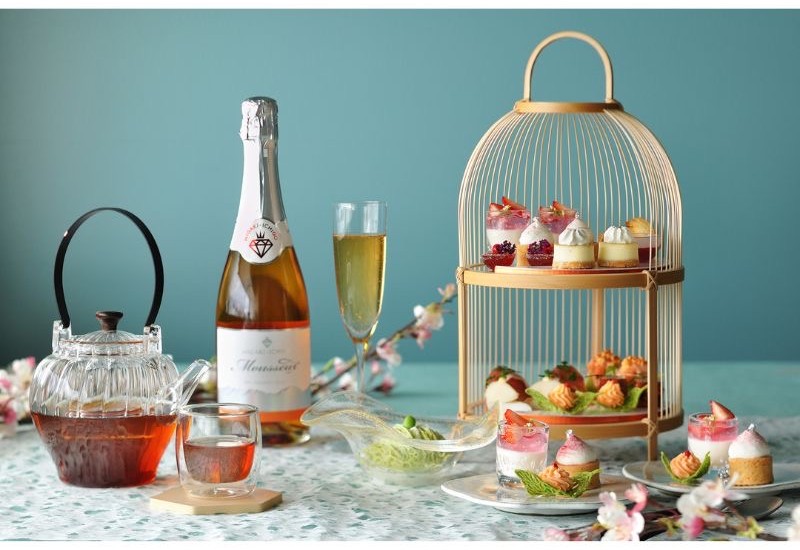 春を告げる「伊達な茶会アフタヌーンティー」、星野リゾートの温泉旅館「界 秋保」にて提供