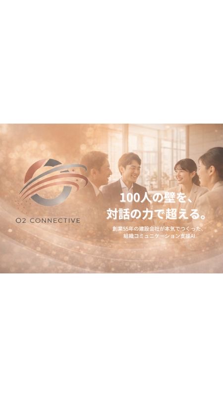 コミュニケーション方法をリアルタイムで提案する組織支援サービス「O2 CONNECTIVE」を株式会社O2 CONNECTIVEが正式リリース