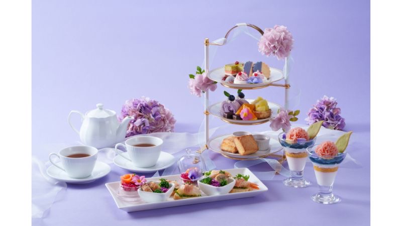 【5月2日~7月5日】仙台ロイヤルパークホテルが、初夏限定の紫陽花アフタヌーンティーセットを提供