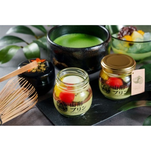 プリン専門店「山形プリン」が和カフェ「お茶と菓で岩淵」と初コラボした「抹茶あんみつプリン」を2026年4月18日(土)より期間限定販売