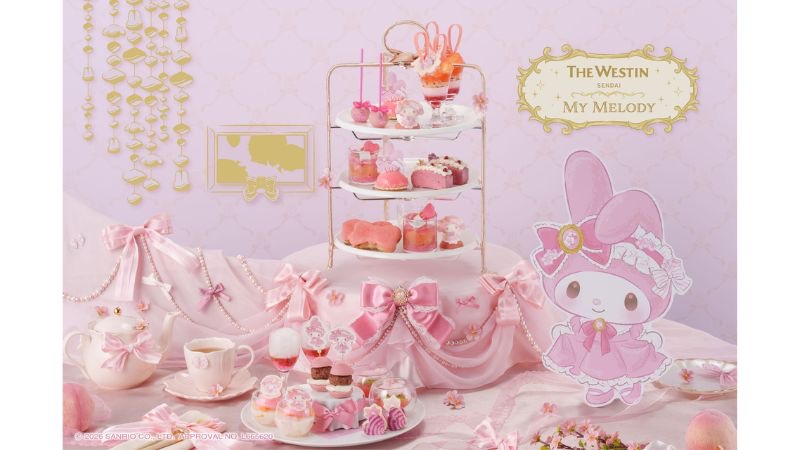 【7月18日~9月25日】ウェスティンホテル仙台で、アフタヌーンティー「My Melody Peach Tea Party」を提供!