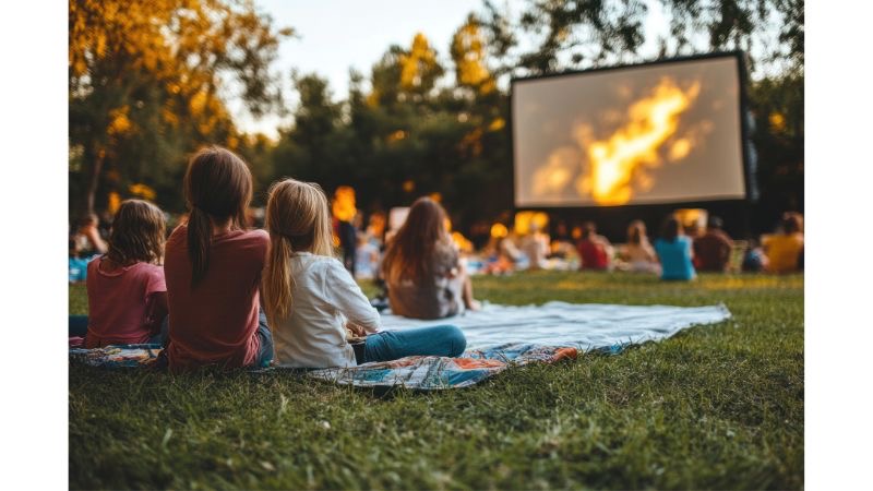 【仙台ロイヤルパークホテル】ピクニックガーデンシネマナイト開催 緑に囲まれたガーデンが映画館になる特別な夜