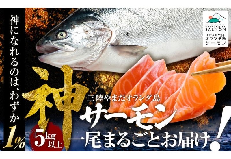 岩手県山田町の三陸で獲れた「オランダ島“神”サーモン」 7月1日（水）から数量限定でふるさと納税返礼品に出品