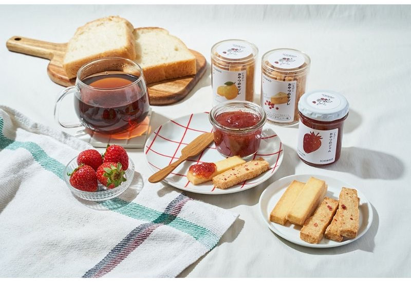 ミガキイチゴのジャムにサブレを添えて ICHIBIKOがおやつ向け新商品